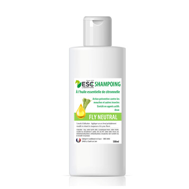 Shampoing Fly neutral insectes - Huiles essentielles - 500ml - ESC Laboratoire