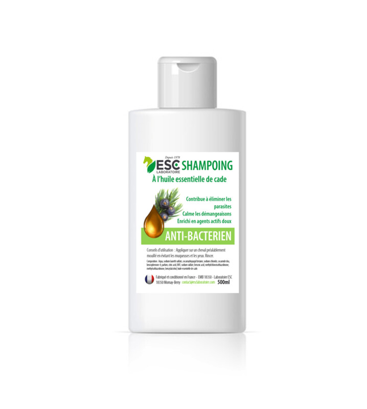 Shampoing anti-bactérien - Enrichi en huiles essentielles - 500 ml - ESC Laboratoire