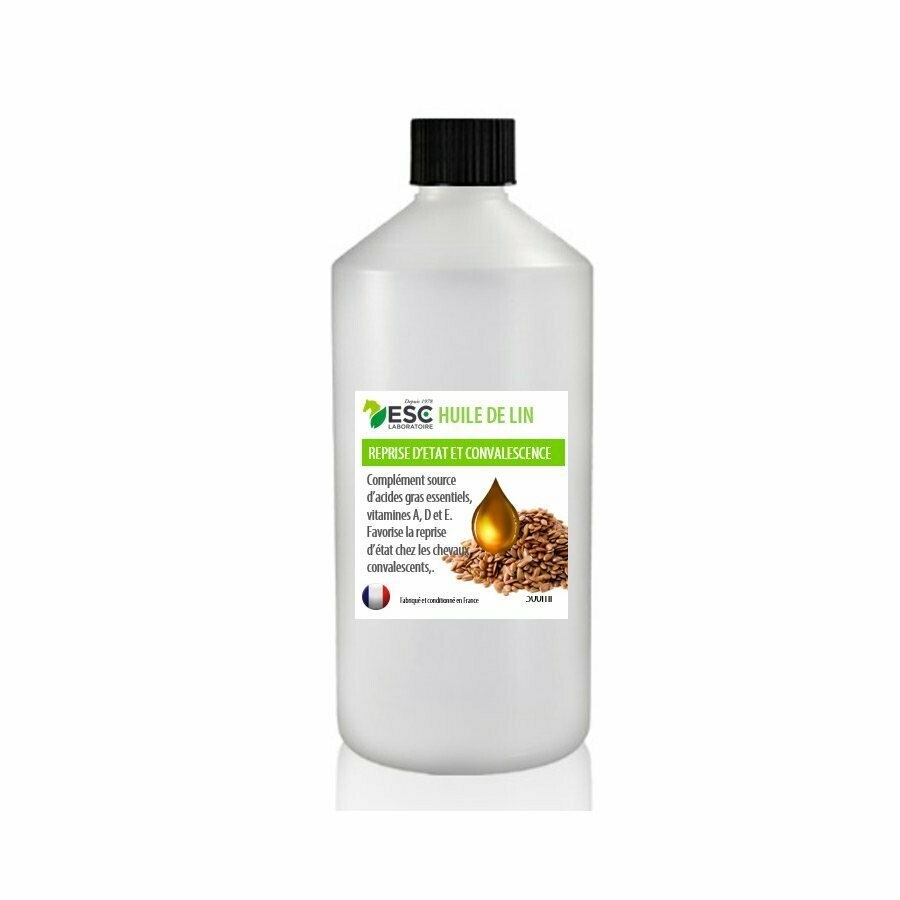 Huile de lin  - Reprise état et brillance crins -  1litre - ESC Laboratoire