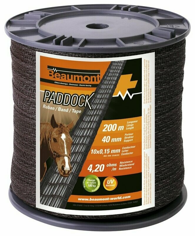 Ruban “Paddock” brun 40mm*200m