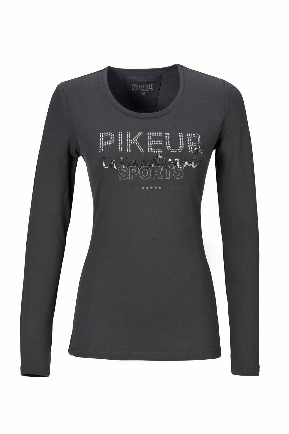 Tee shirt AYLA noir manches longues - PIKEUR