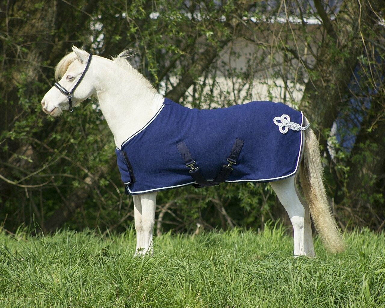 Couverture polaire marine ornement Falabella - QHP