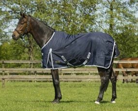 Couverture cheval imperméable 0 g marine - QHP
