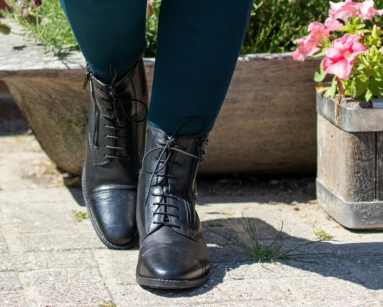 Boots cuir Ezra  Noir - QHP