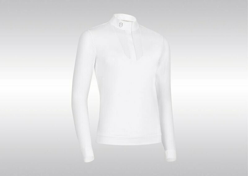 Polo Faustine blanc L - SAMSHIELD