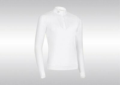 Polo Faustine blanc L - SAMSHIELD