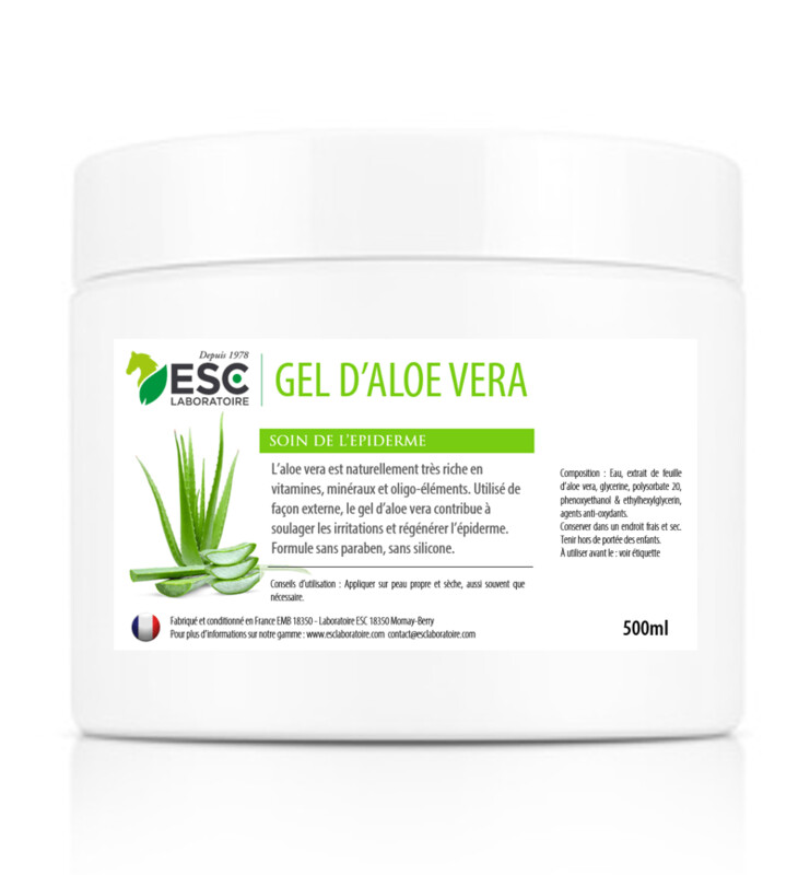Gel Aloé Véra 500 g  - Régénère l'épiderme - ESC Laboratoire