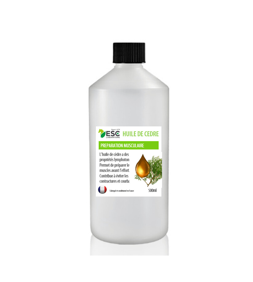 Huile de cèdre - 0.5 litre - ESC Laboratoire