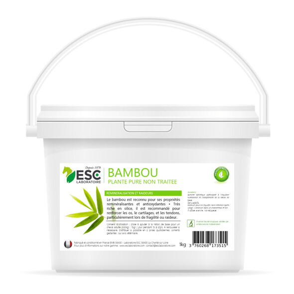 Bambou - reminéralisation raideur - plante pure - 1kg - ESC Laboratoire