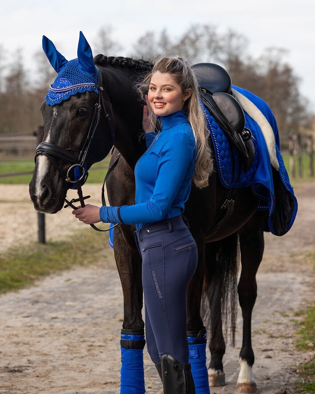 Pantalon thermo Pantalon thermo "Aylinn" Full gripp Marine - QHP, Taille: 34