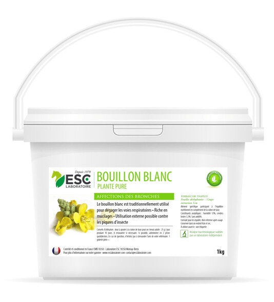 Bouillon blanc - Toux sèche et respiration cheval - ESC Laboratoire