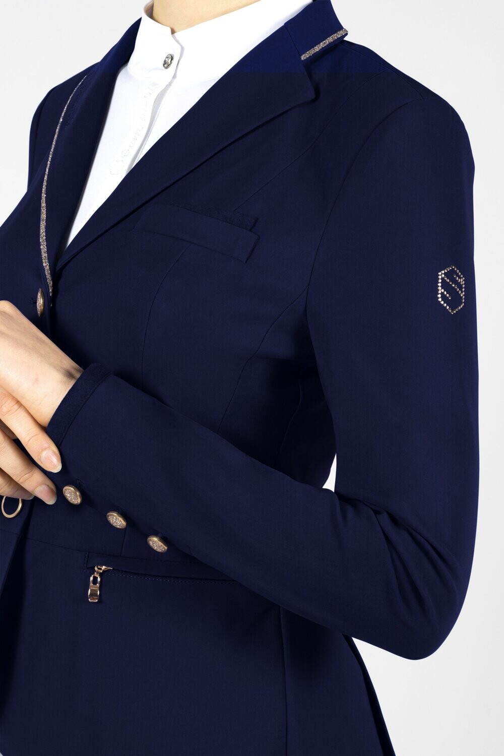 Veste Victorine Crystal Fabric Marine/Rose Gold - SAMSHIELD