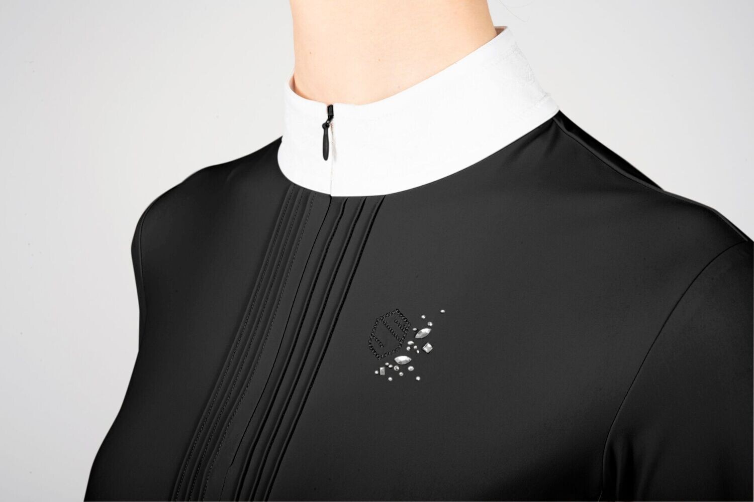 Polo de concours Camille noir - SAMSHIELD
