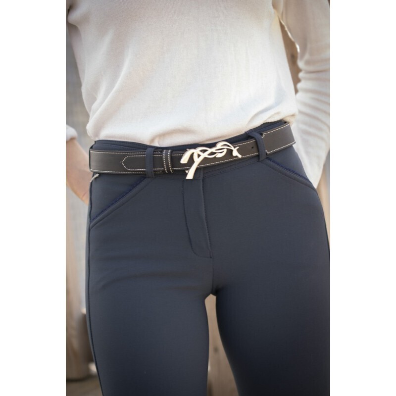 Ceinture signature noir ou cognac - PENELOPE LEPREVOST