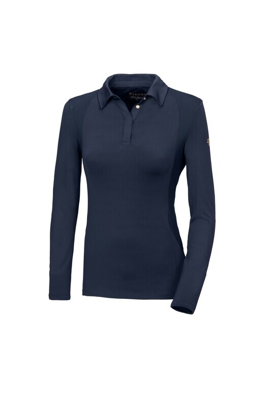 T Shirt polo Rachel  marine - PIKEUR