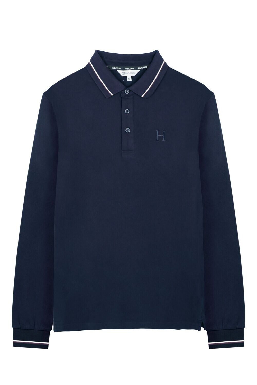 Polo Pablo manches longues Homme Marine  - HARCOUR