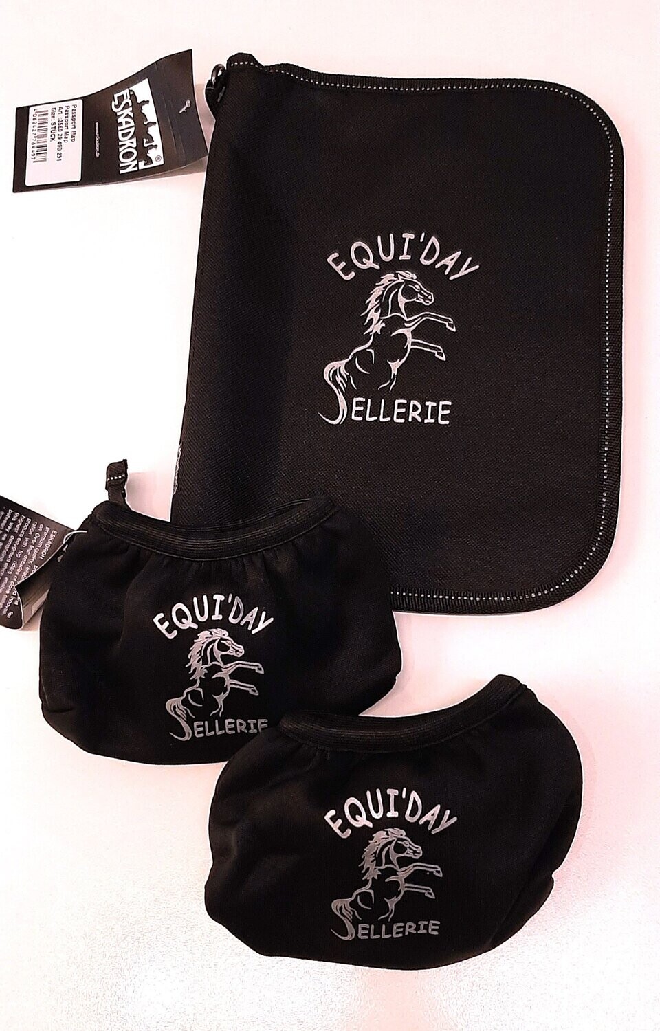Harry’s Horse Protège-étriers Polaire – Lot De 2, Noir, Taille Unique, Pour Selle Western Ou Anglaise