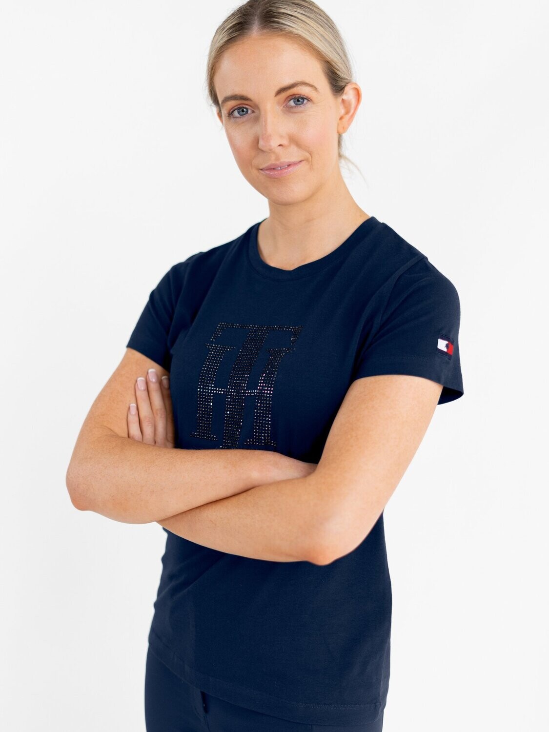 Tee shirt Rhinestone Marine - TOMMY HILFIGER
