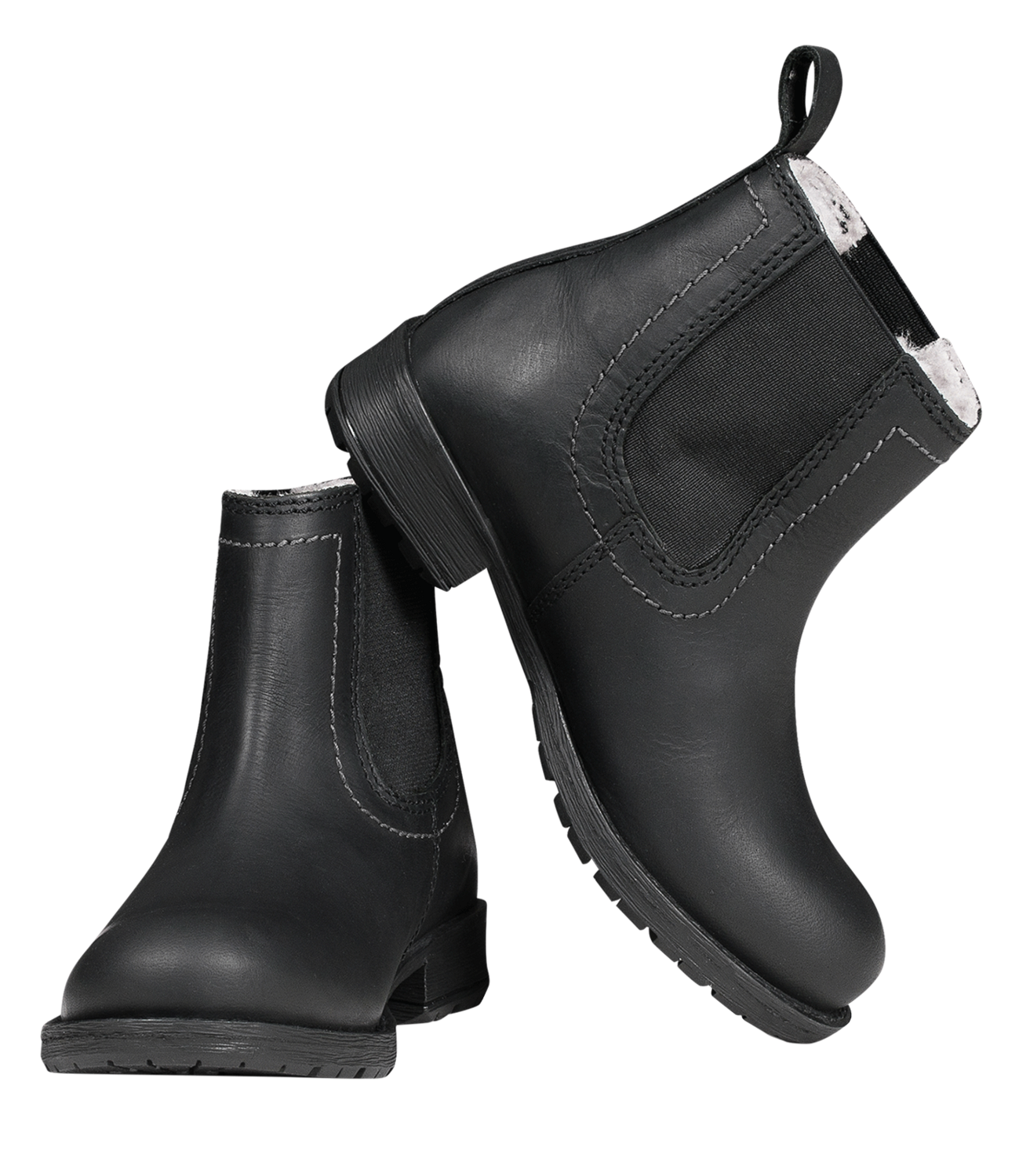 Boots cuir hiver enfant noir - Waldhausen