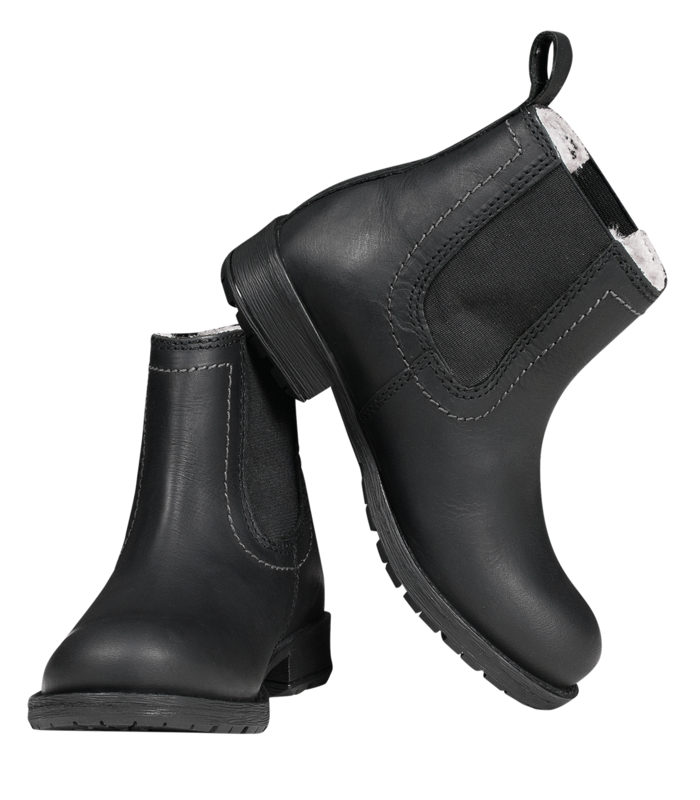 Boots cuir hiver enfant noir - Waldhausen