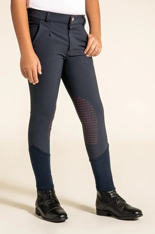 Pantalon "Paris" Genoux grip marine junior