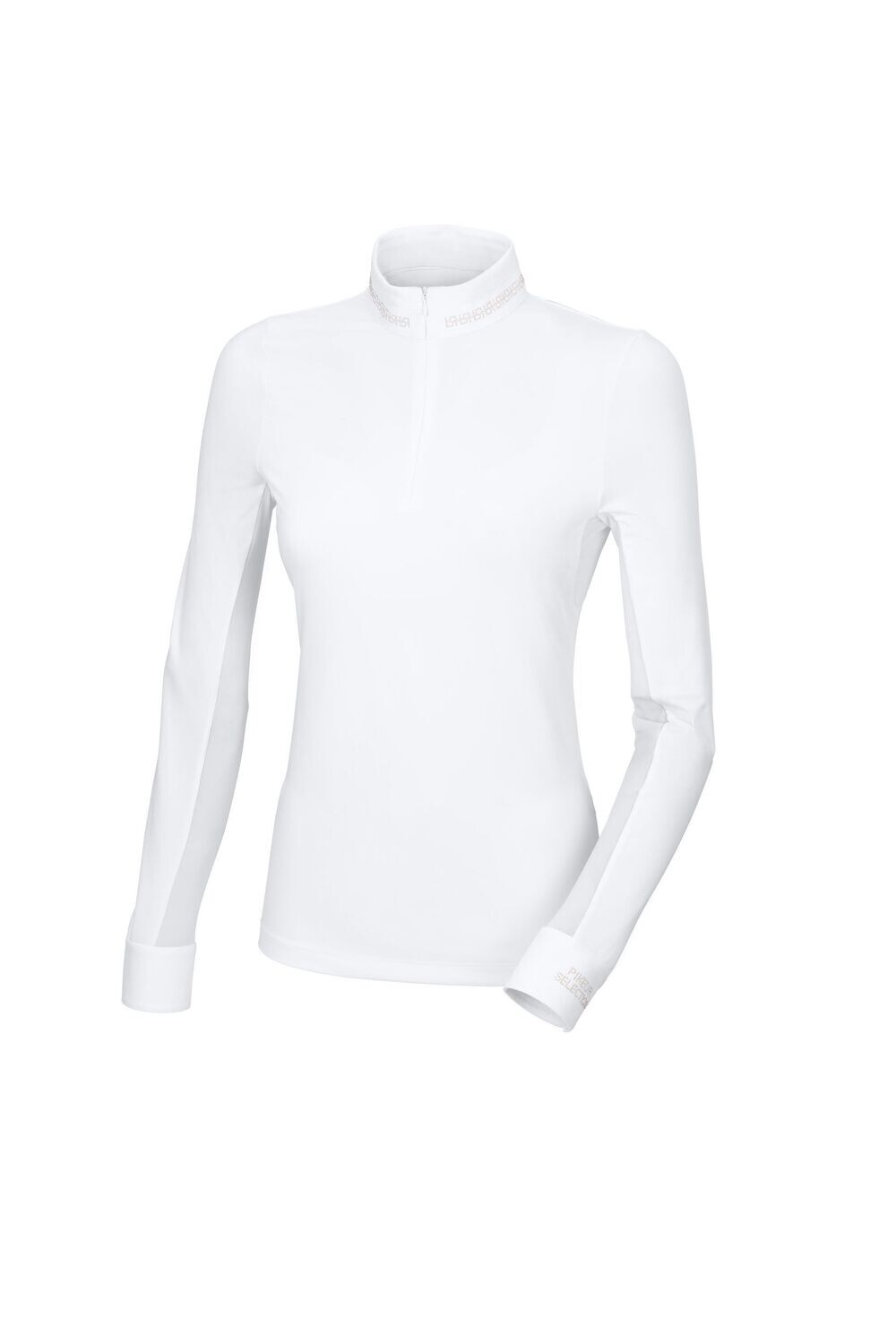 Polo de concours "Virginie" blanc manches longues - PIKEUR