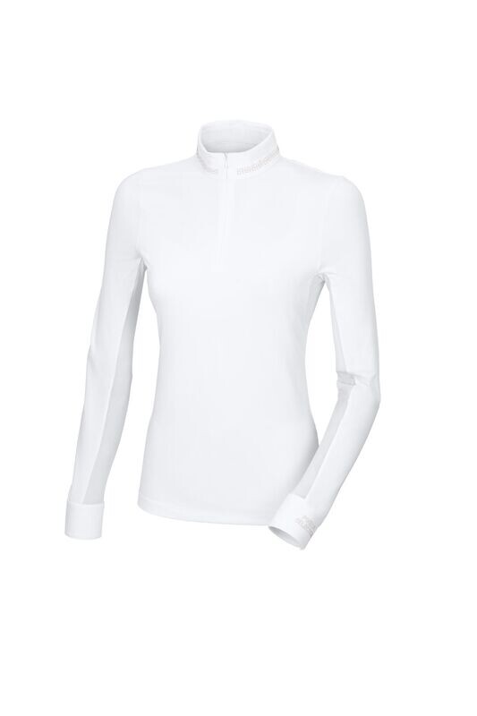 Polo de concours "Virginie" blanc manches longues - PIKEUR