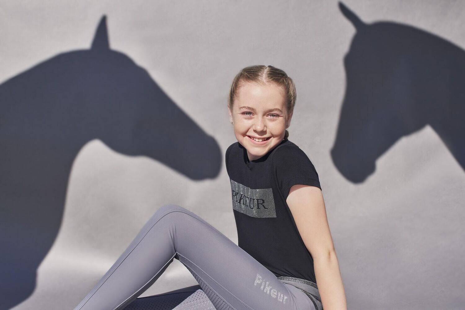 Tee shirt "Franja" noir  junior  - PIKEUR