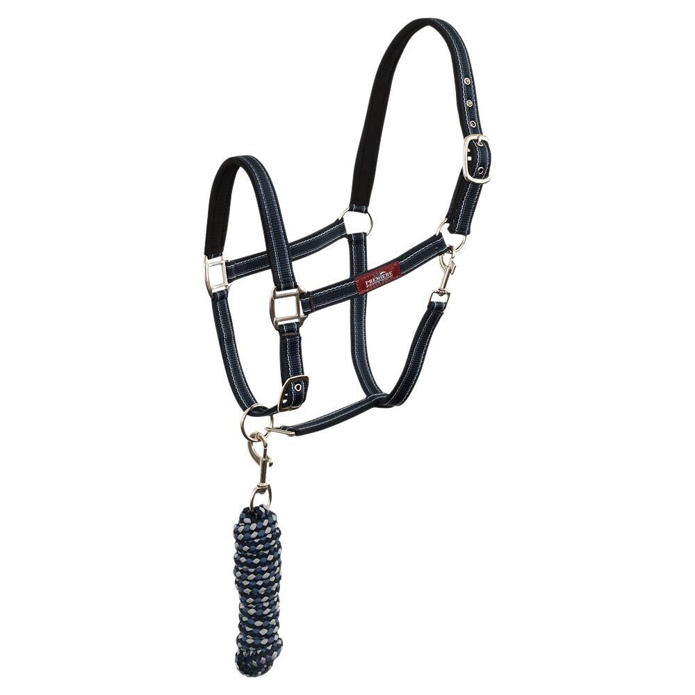 Ensemble Licol/ Longe "Première" Mousqueton Bleu