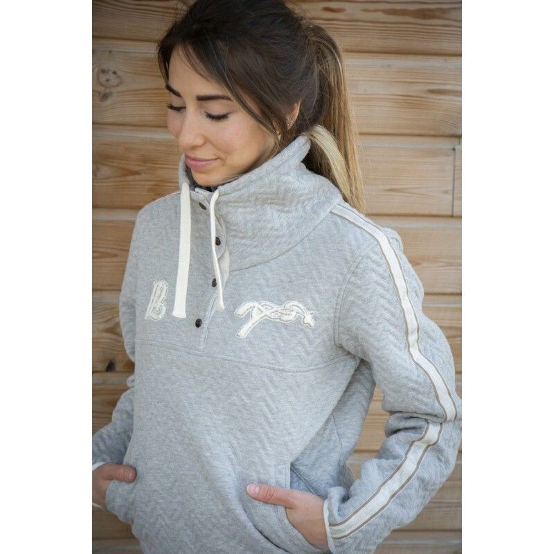 Sweat Pepita gris - Pénélope LEPREVOST