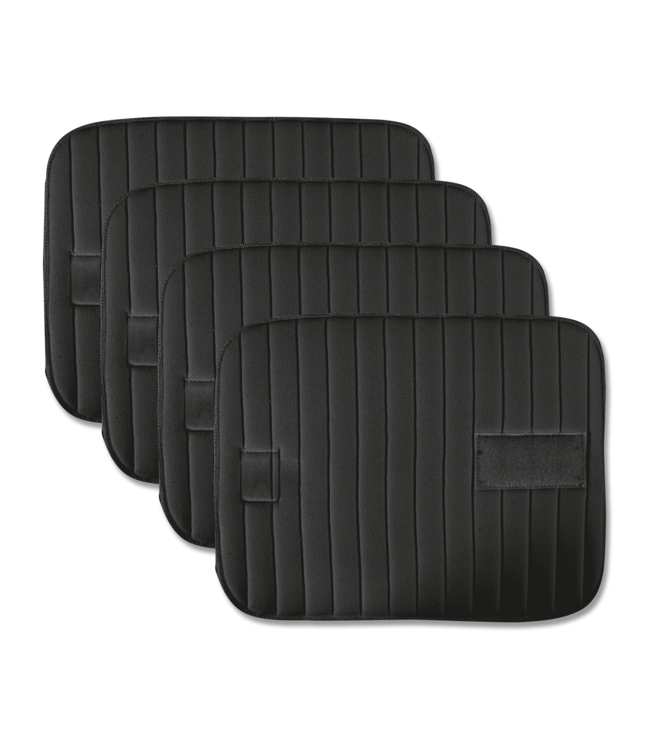4 Sous bandages noirs à scratch