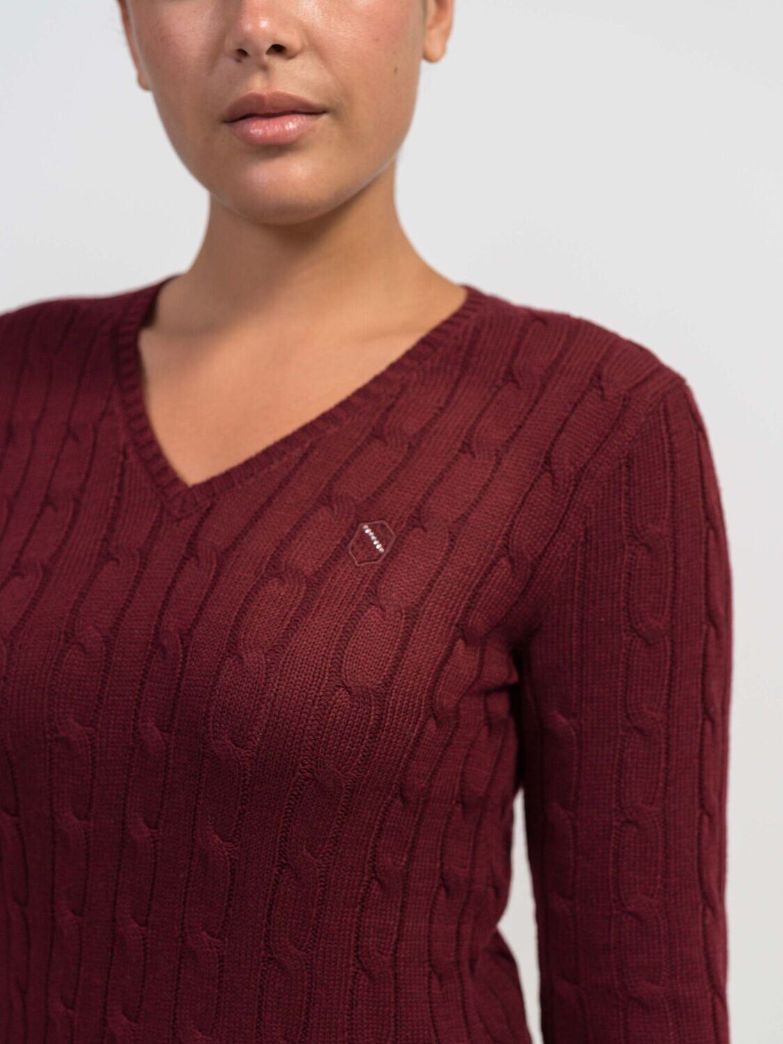 Pull coton Lisa Amarante - SAMSHIELD