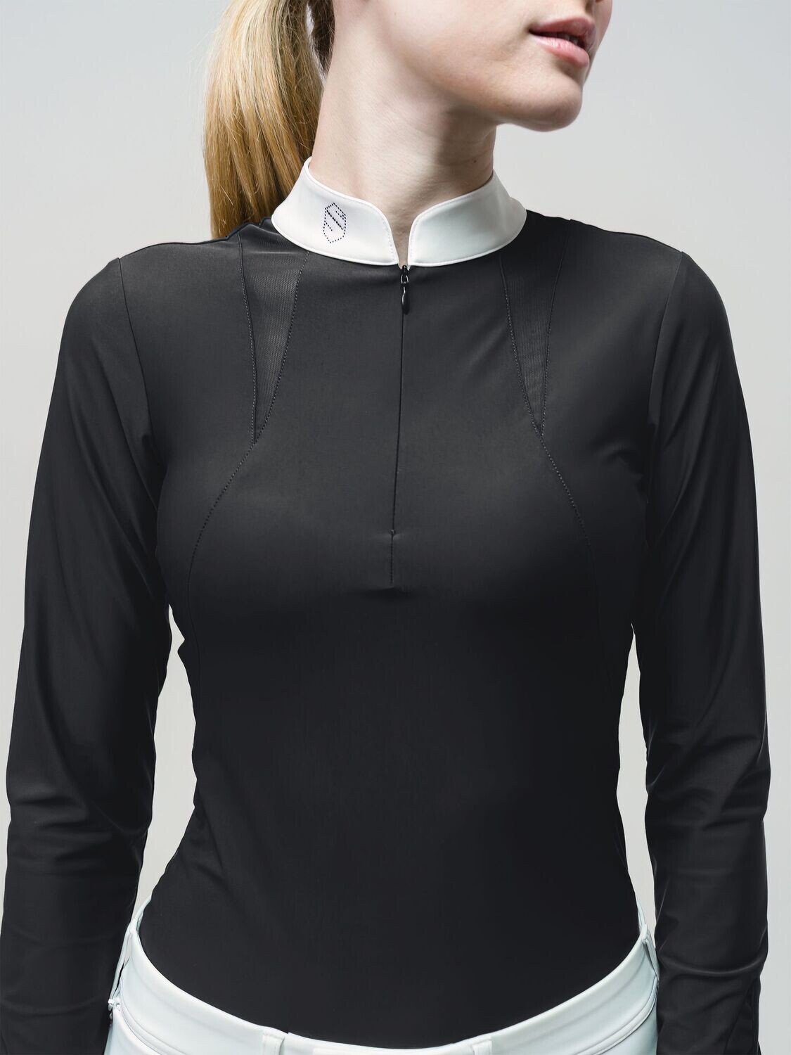 Polo Cassandra air manches longues noir SAMSHIELD