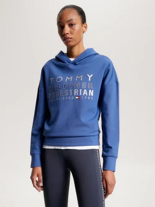 Sweat à capuche Paris over size bleu indigo TOMMY HILFIGER