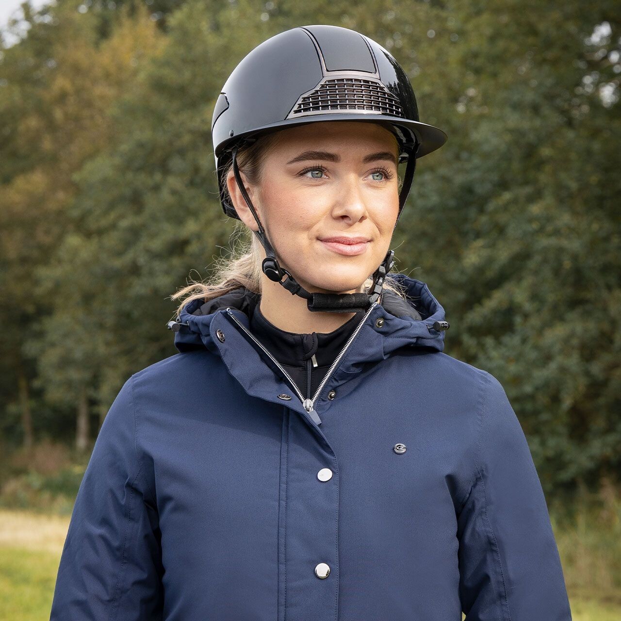 Casque Miami noir visière polo - QHP, Taille: 55/57