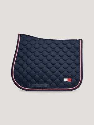 Tapis Kingston Full Rouge ou marine - Tommy Hilfiger, Couleur: Marine