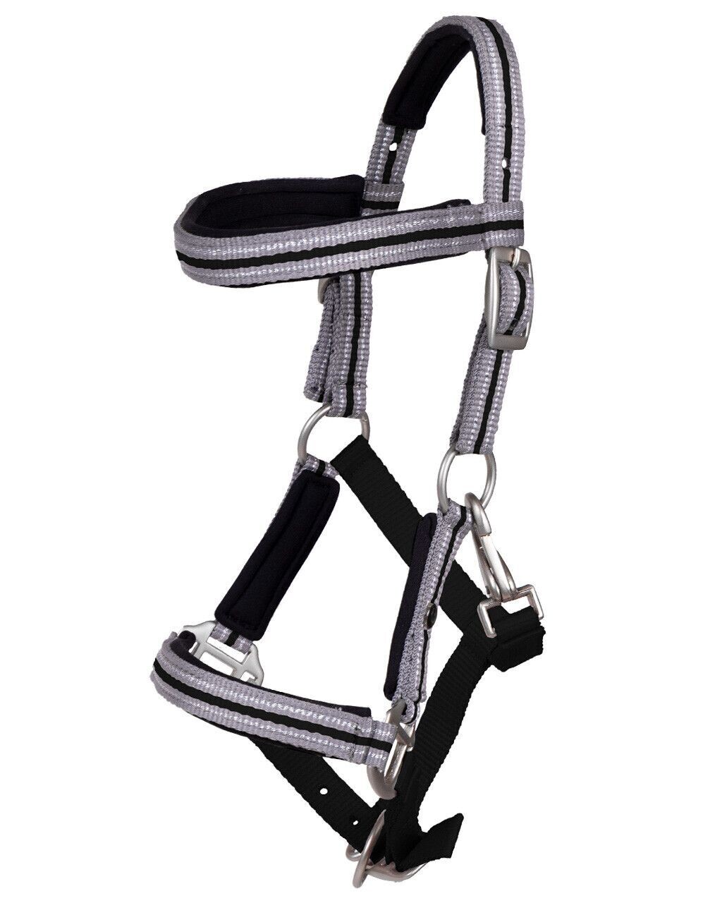 Licol de poulain Flore avec frontal - QHP, Modèle: Falabella noir
