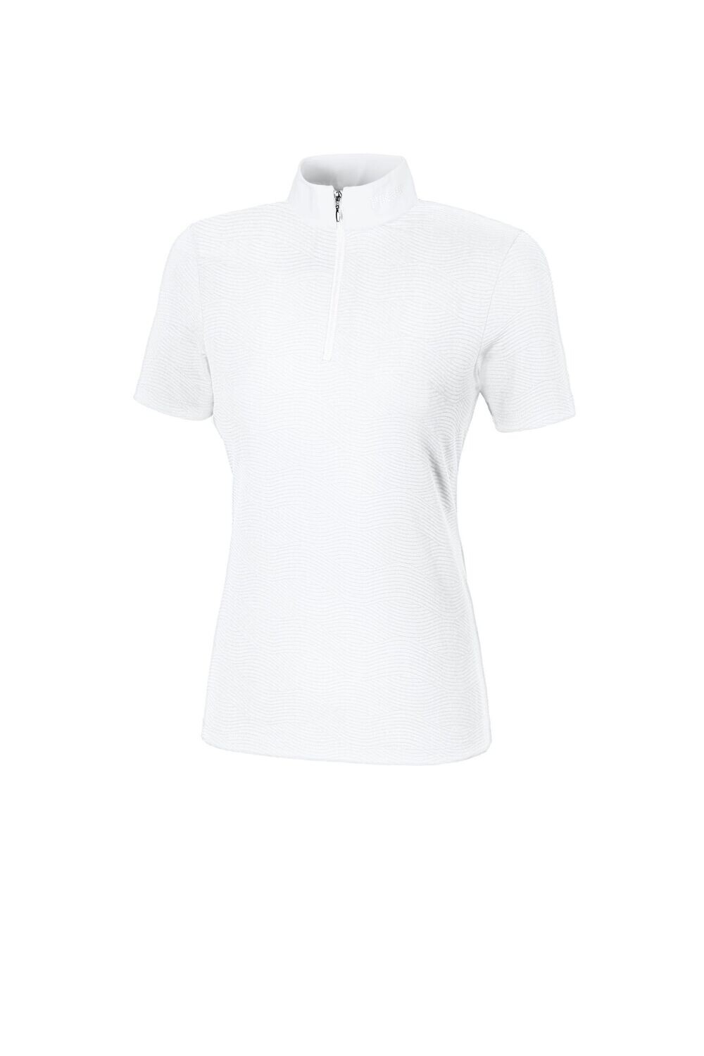 Polo de concours blanc manches courtes - PIKEUR