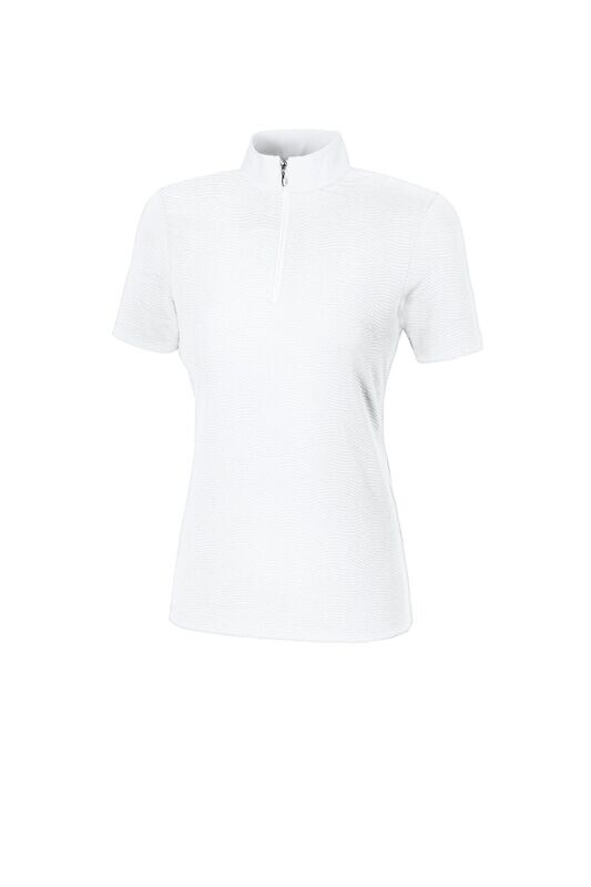 Polo de concours blanc manches courtes - PIKEUR