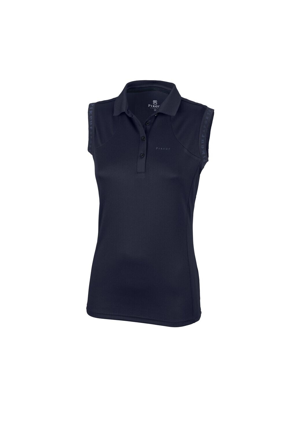 Polo sans manche marine - PIKEUR