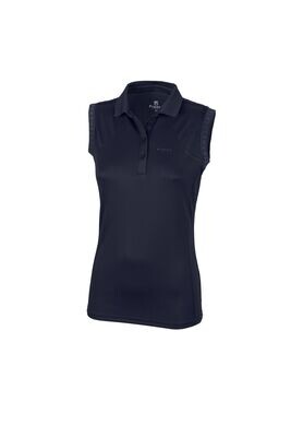 Polo sans manche marine - PIKEUR