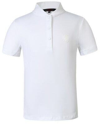 Polo de concours blanc -Covalliero