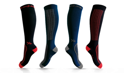 Chaussettes marine et grises  - FreeJump