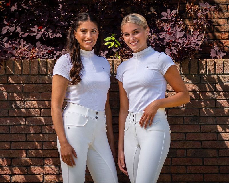 Pantalon d'équitation Djune full grip Blanc - QHP