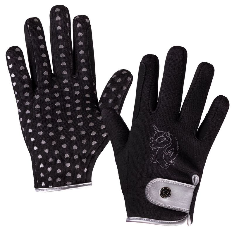 Gants Lissie noirs junior  - QHP