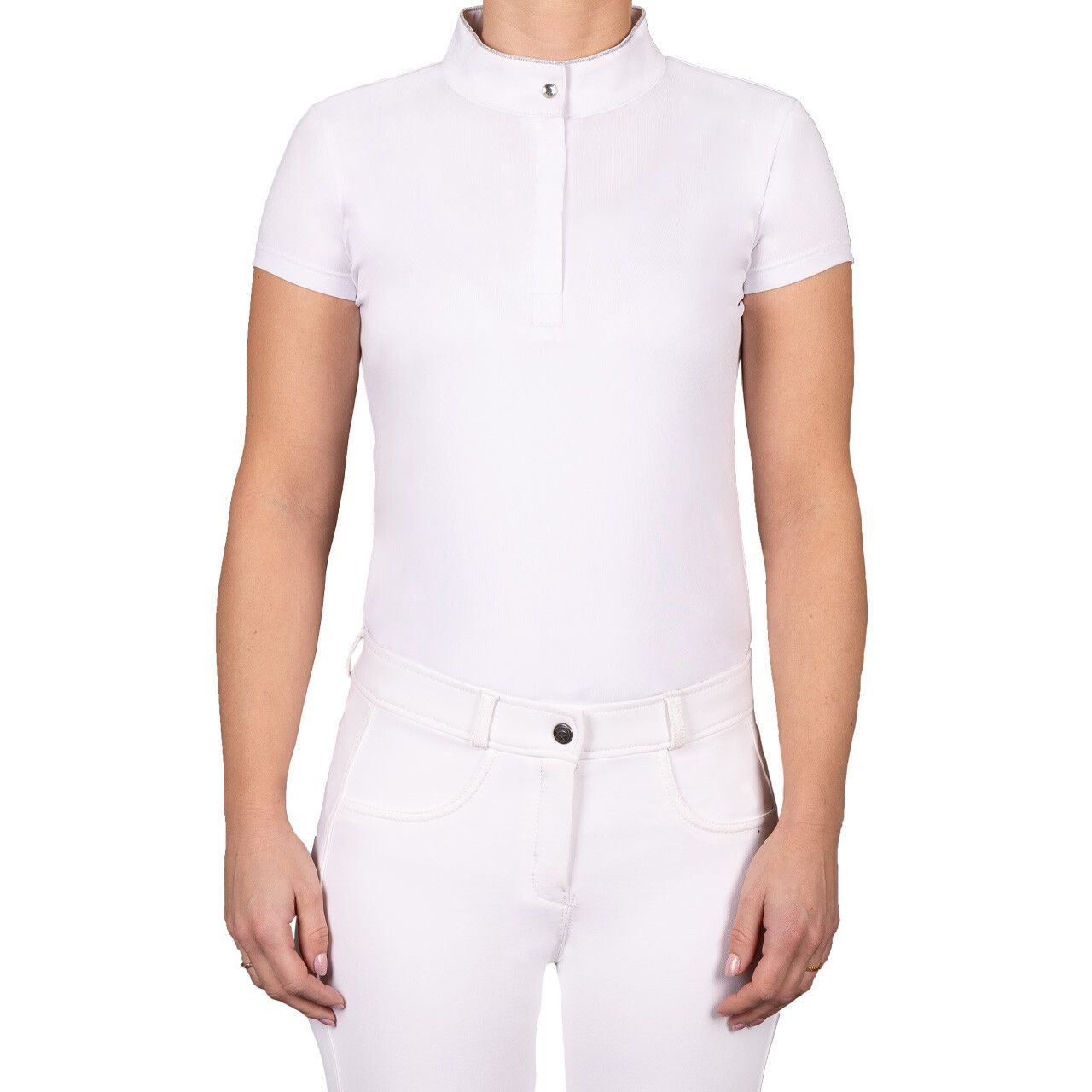 Polo de compétition Junior Zayla blanc - QHP