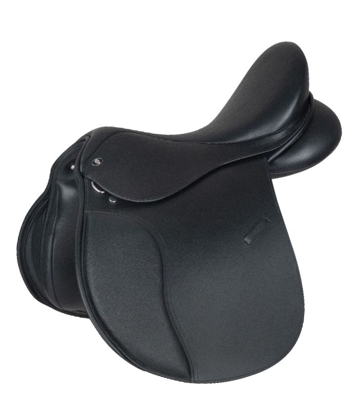 Selle mixte en cuir noir Comfort  16.5 - Waldhausen