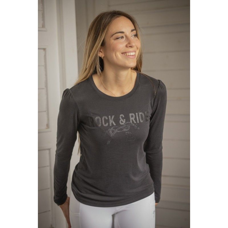 Tee shirt anthracite Lovely - Pénélope LEPREVOST