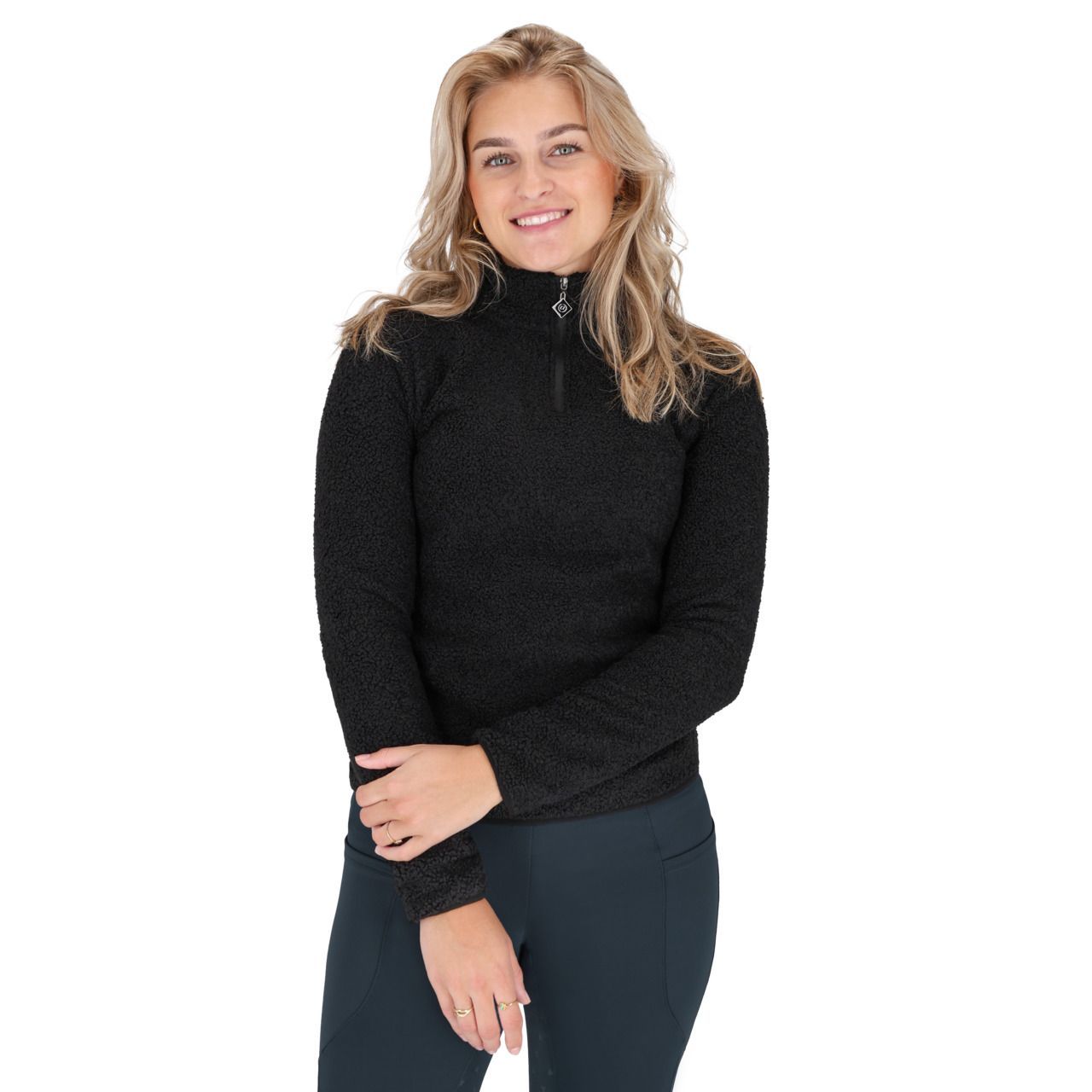 Pull demi-zippé Teddie - QHP