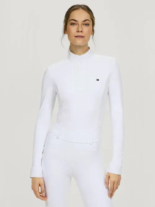 Polo de concours hiver Verona manches longues blanc - TOMMY HILFIGER
